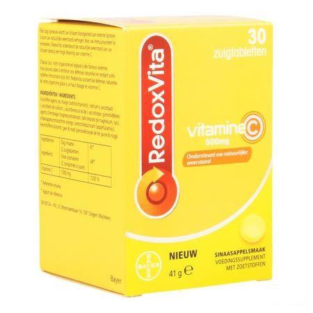 Redoxvita 500 mg Sinaas Zuigtabl 30