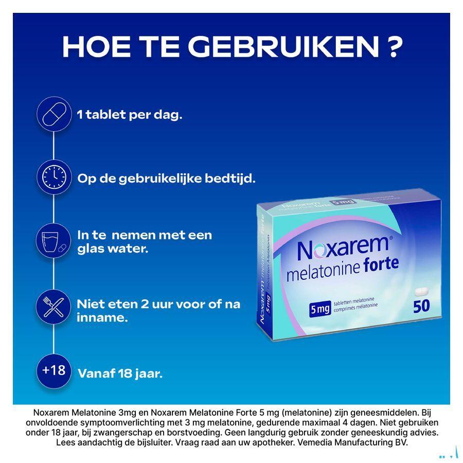 Noxarem Melatonine Forte 5 mg Tabl 50