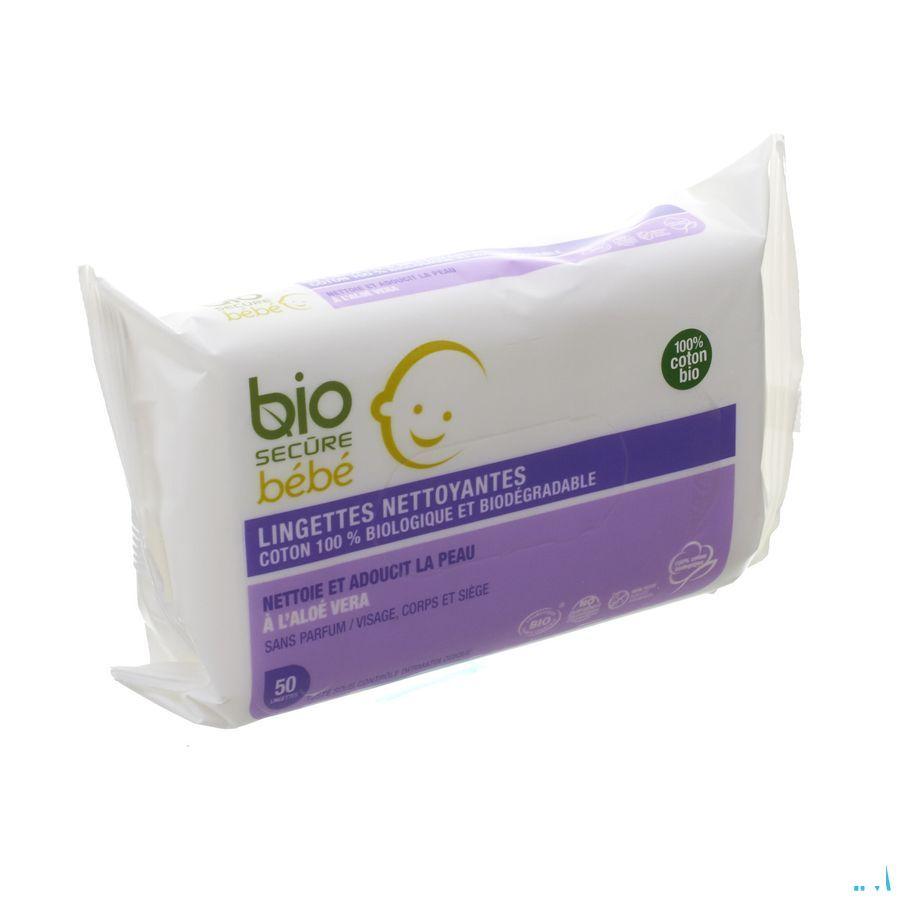 Bio Secure Baby Doekjes Biodegradabel Aloe Vera 50  -  Nutrisante