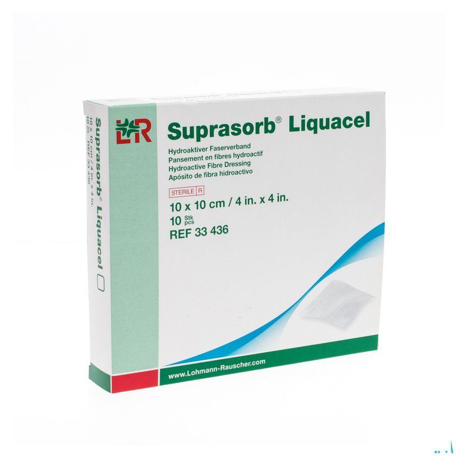 Suprasorb Liquacel Pansement Fibres Hydroact.10X10Cm 10  -  Lohmann & Rauscher