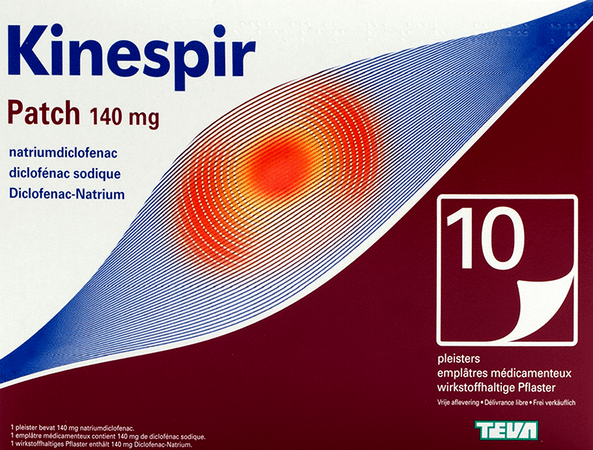 Kinespir Patch 140 mg Pleisters 10