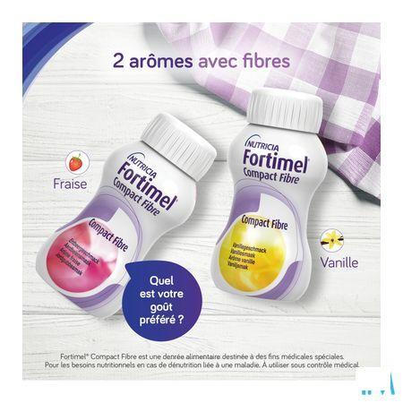 Fortimel Compact Fibre Aardbei 4x125 ml  -  Nutricia