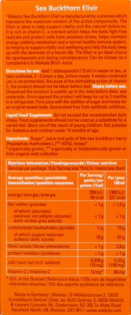 Weleda Elixir Argousier 200 ml