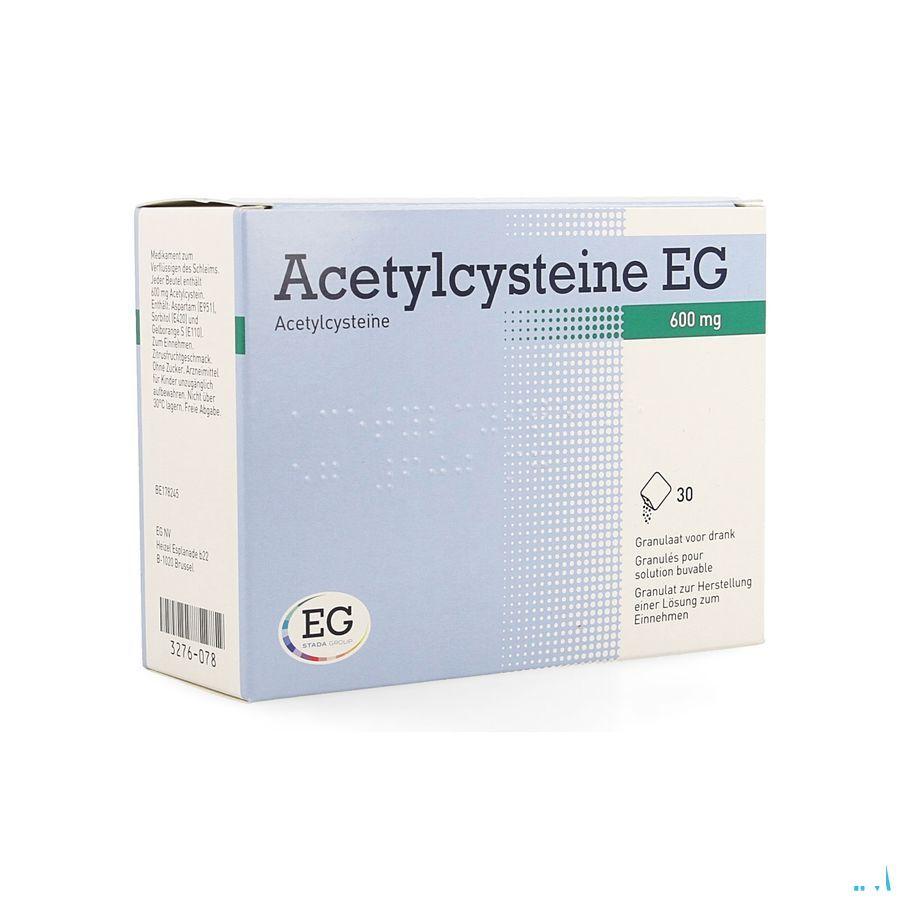 Acetylcysteine EG 600 mg Gran. Vr Drank Zakje 30  -  EG