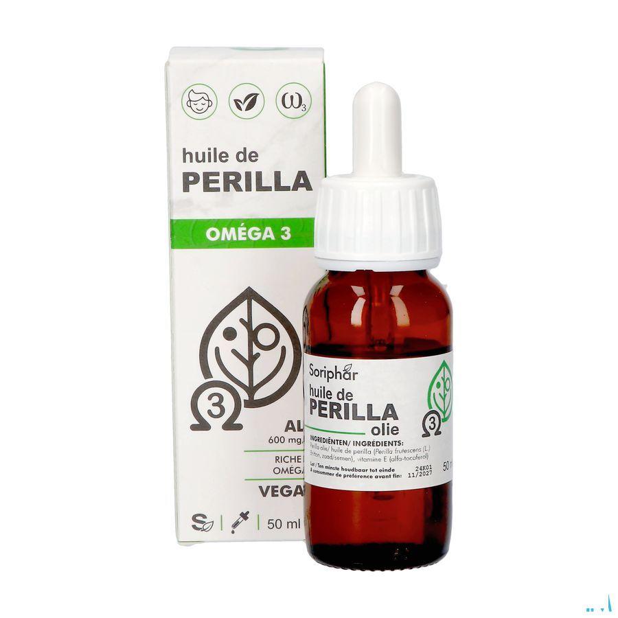 Soria Perilla Olie Omega 3 Vegan 50 ml  -  Soria Bel