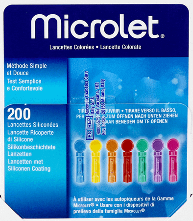Microlet Lancetten Ster Gekleurd 200