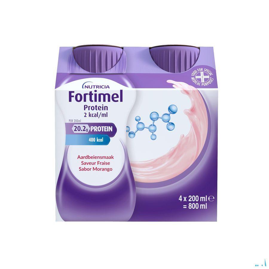 Fortimel Protein 2Kcal Aardbei 4X200 ml