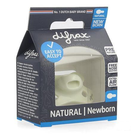 Difrax Fopspeen Natural Newborn Uni/Pure Assorti