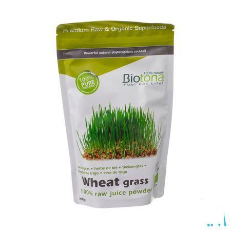 Biotona Wheat Grass Raw Juice Powder 200 gr  -  Keypharm
