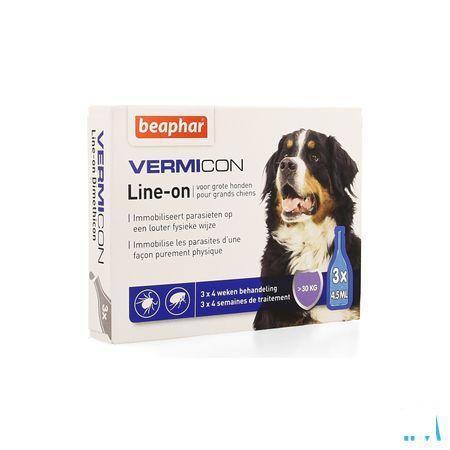 Beaphar Vermicon Line-On Grand Chien 3X4,5ml