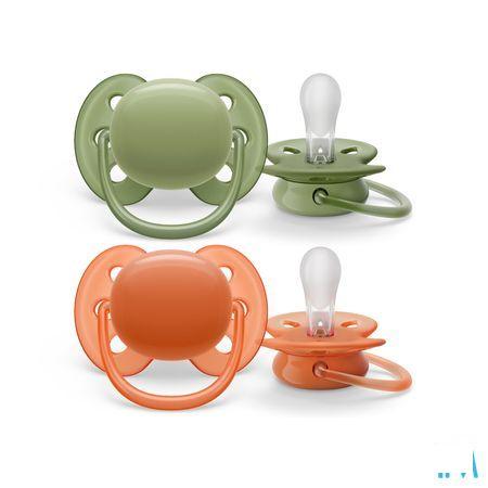 Philips Avent Fopspeen +18M Ultra Soft Kaki/Terr.2