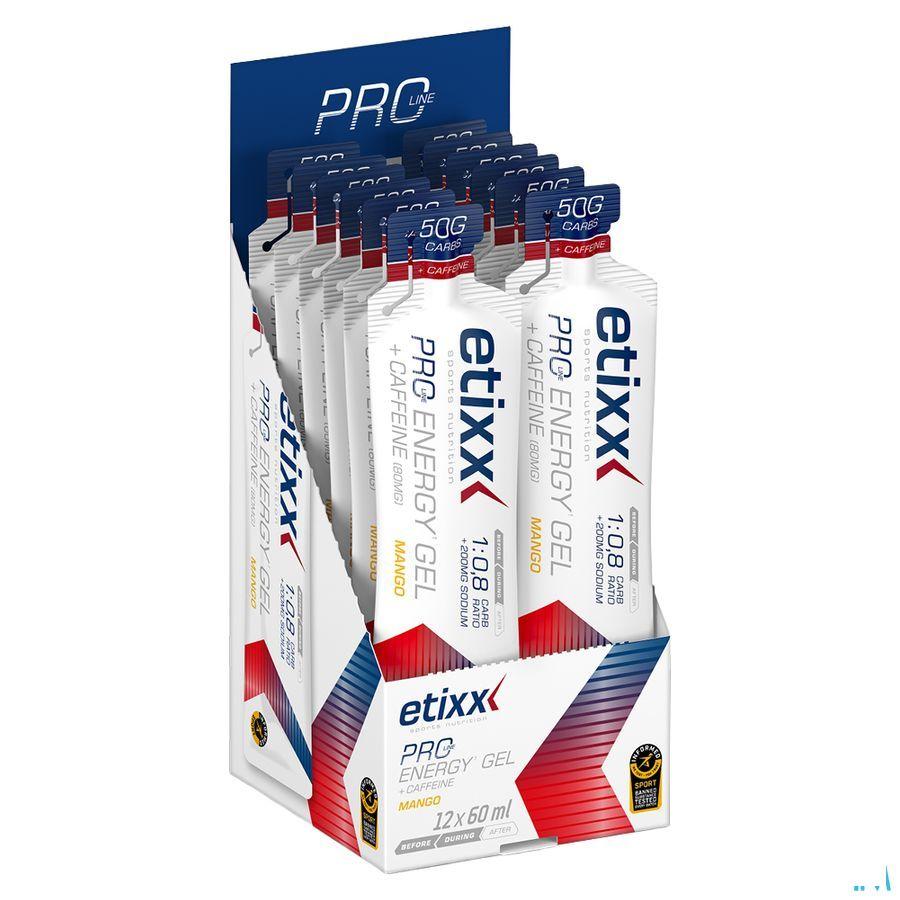 Etixx Double Carb Energ.Gel Line+Caff.Mango12 x 60 ml
