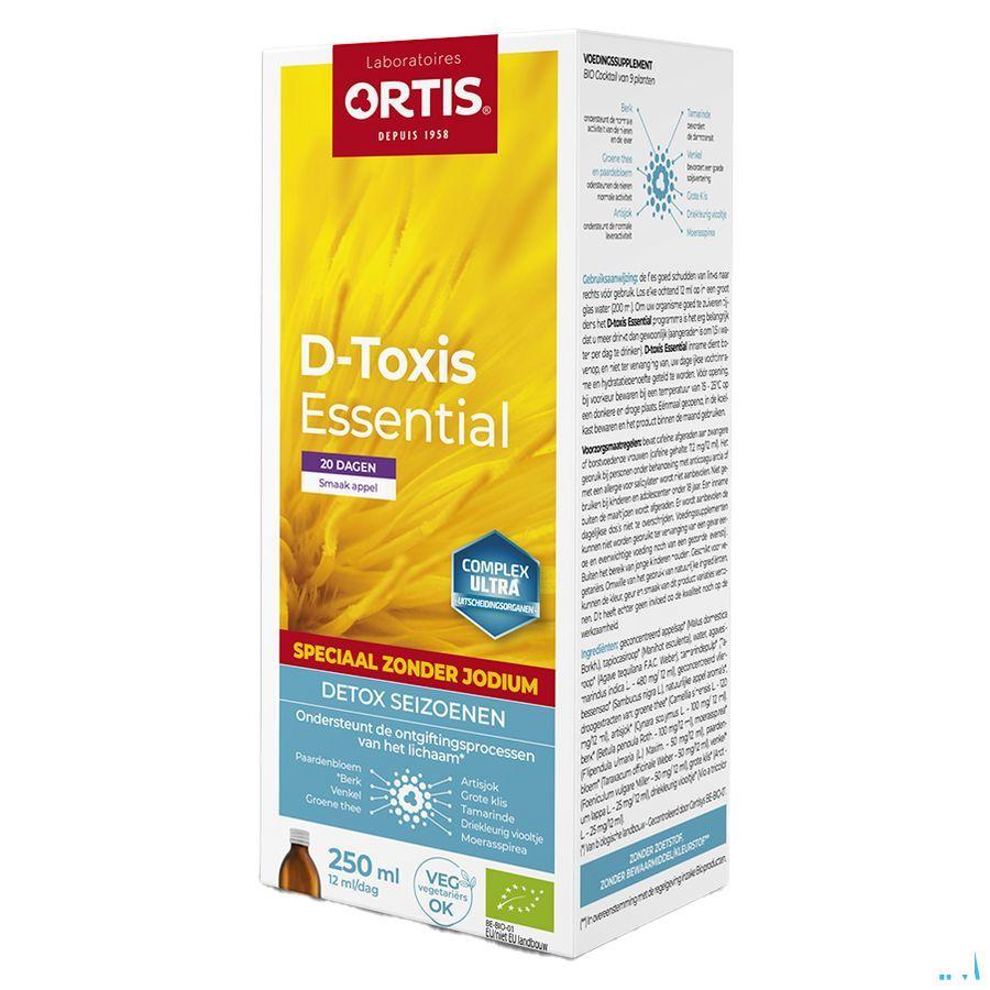D Toxis Essential Zonder Iodium Appel Bio 250 ml