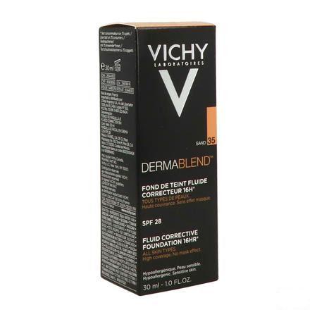 Vichy Fdt Dermablend Fluide 35 Sand 30 ml  -  Vichy