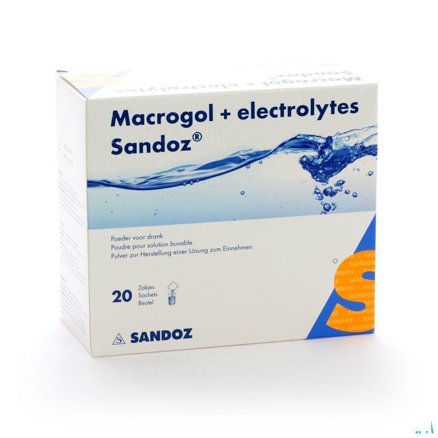Macrogol + Elektr Sandoz Poeder Ciroensmaak 20x13,7g