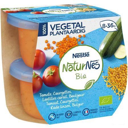 Naturnes Plantaardig Tom.Courg.Koraal.Boulg.2X190G  -  Nestle