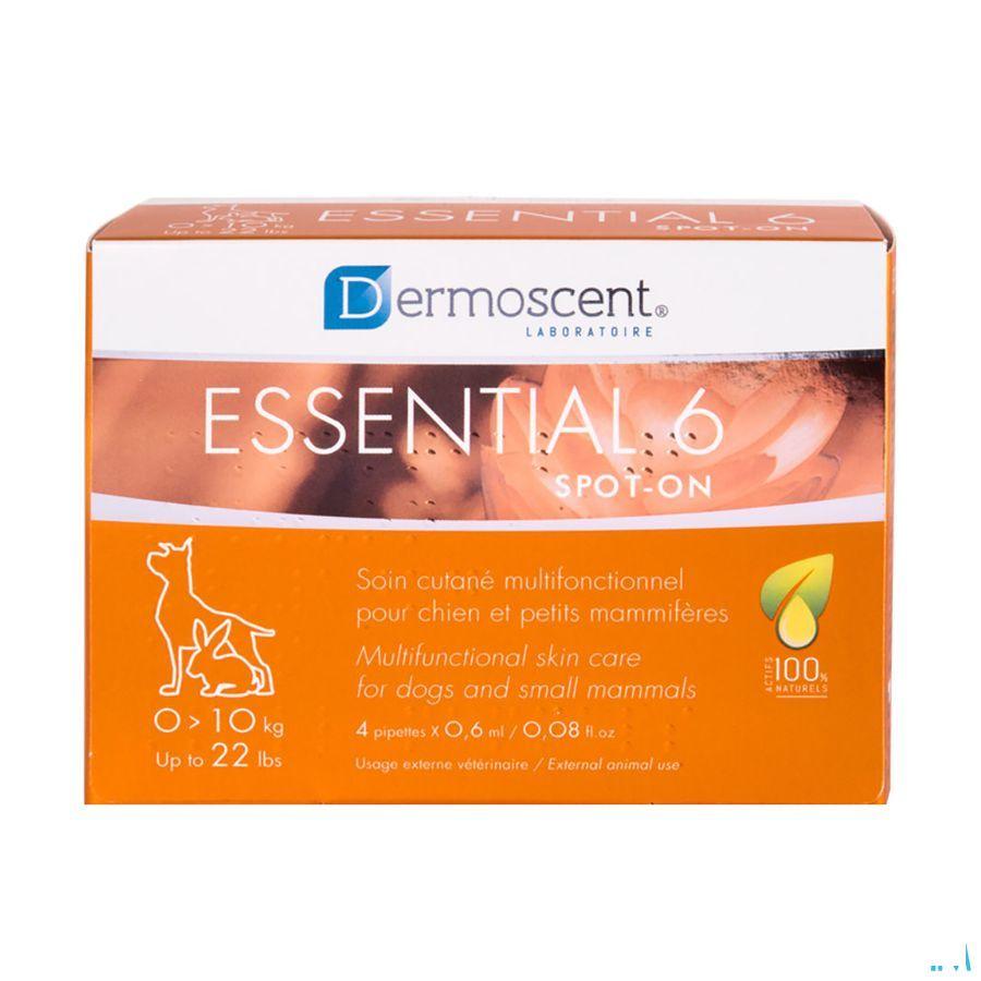 Essential 6 Spot-on Chien 1-10kg et 4x0,6 ml 