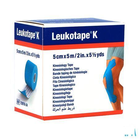 Leukotape K Bande Adhesive Elast Bleu Clair 5cmx5m 1