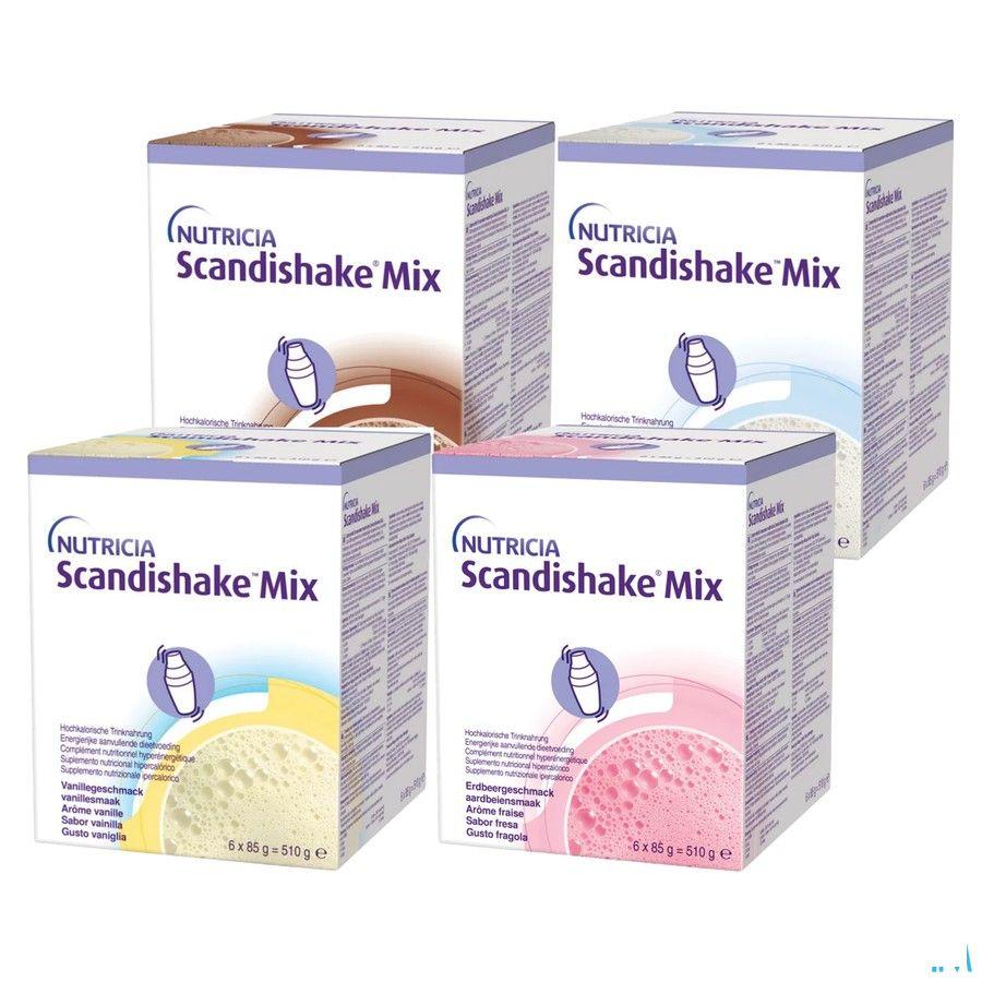 Scandishake Mix Chocolade Zakje 6X85G Nf