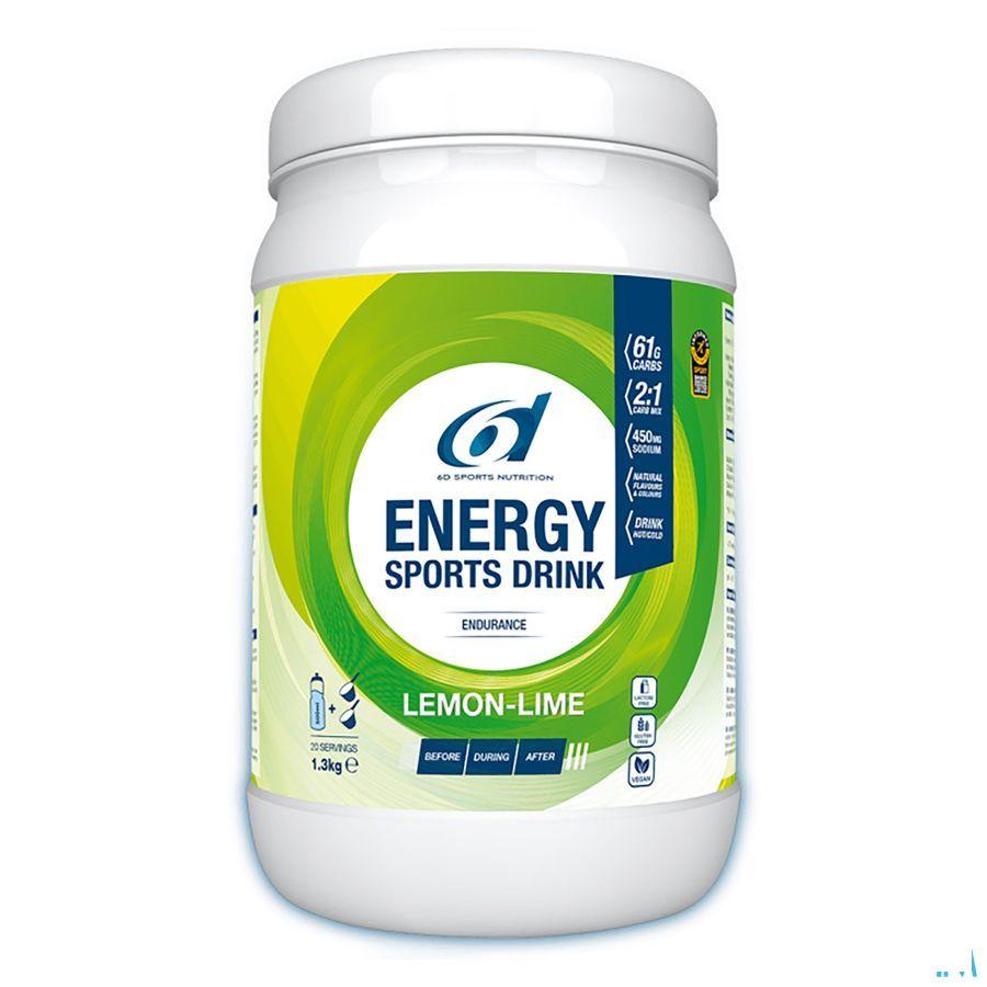 6d Sixd Energy Sports Drink Lemon Lime Poeder 1,3kg