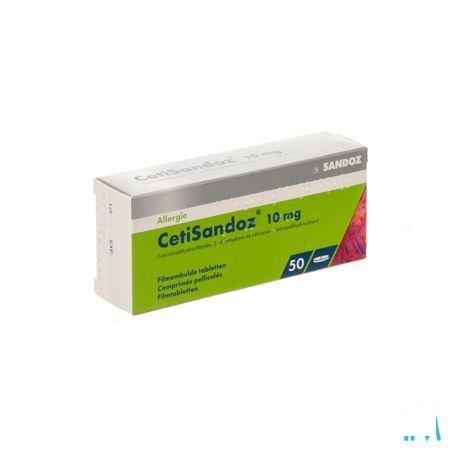 Cetisandoz Sandoz Tabletten 50 X 10 mg 