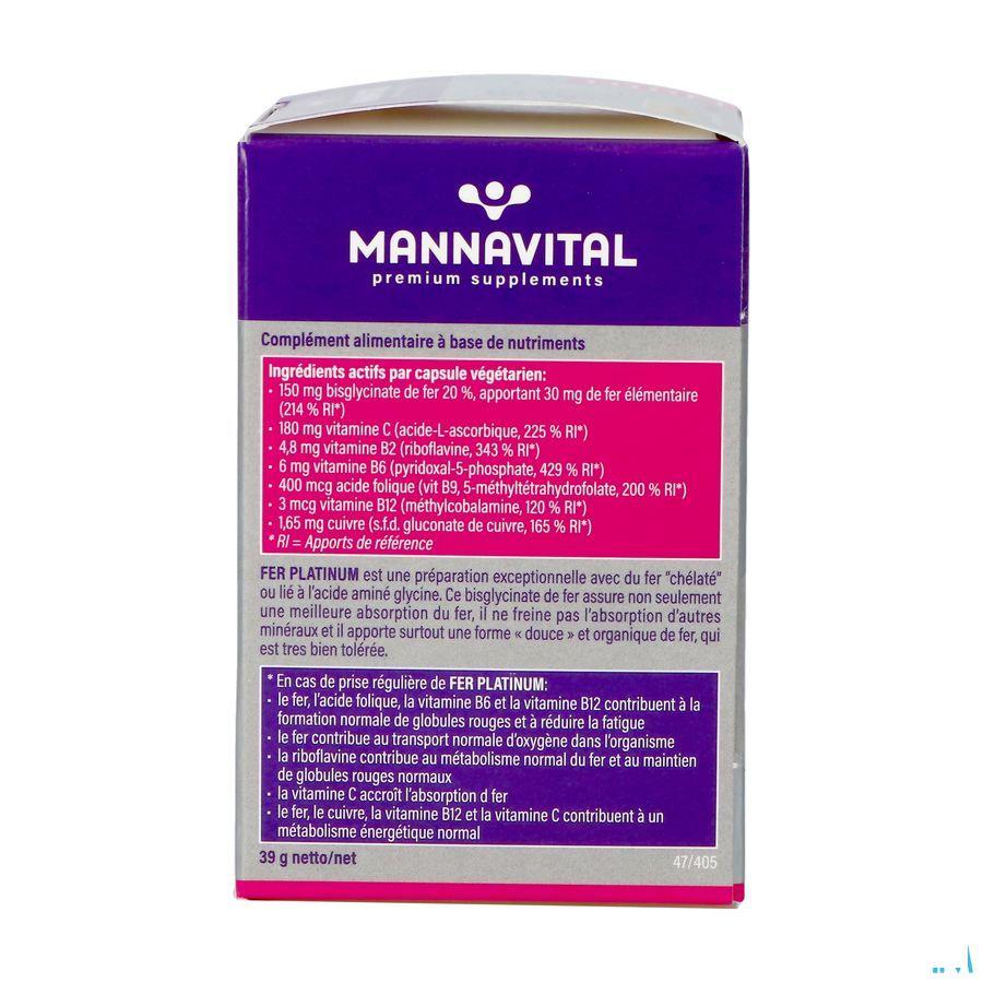 Mannavital Fer Platinum V-Capsule 60