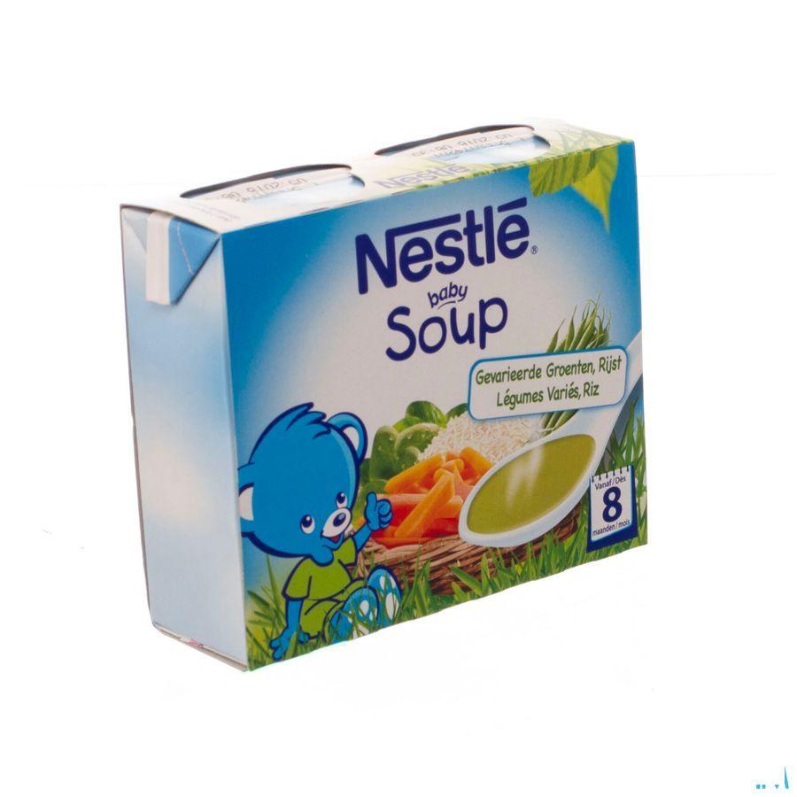 Nestle Baby Soup Gevar. Groenten Rijst 2x250 ml  -  Nestle