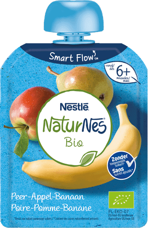Naturnes Bio Peer Appel Banaan 90 gr  -  Nestle