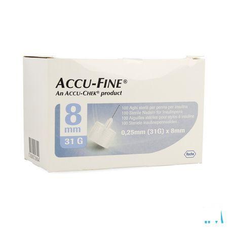 Accu Fine 31 gr 8mm 100  -  Roche Diagnostics