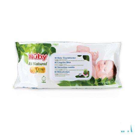 Nuby Citroganix Billendoekjes 80 Doekjes - 0m +   -  New Valmar