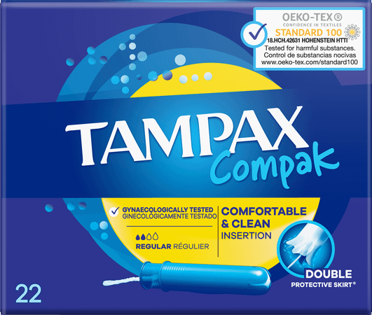 Tampax Compak Regular Tampons 22