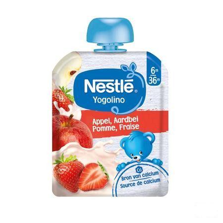 Nestle Yogolino Appel Aardbei Pouch 90 gr  -  Nestle