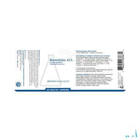 Biotics Bromelaïne ACL 100 tabletten  -  Energetica Natura