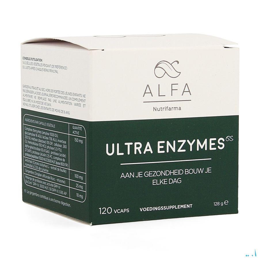 Alfa Ultra Enzymes Vcaps 120  -  Nutrifarma