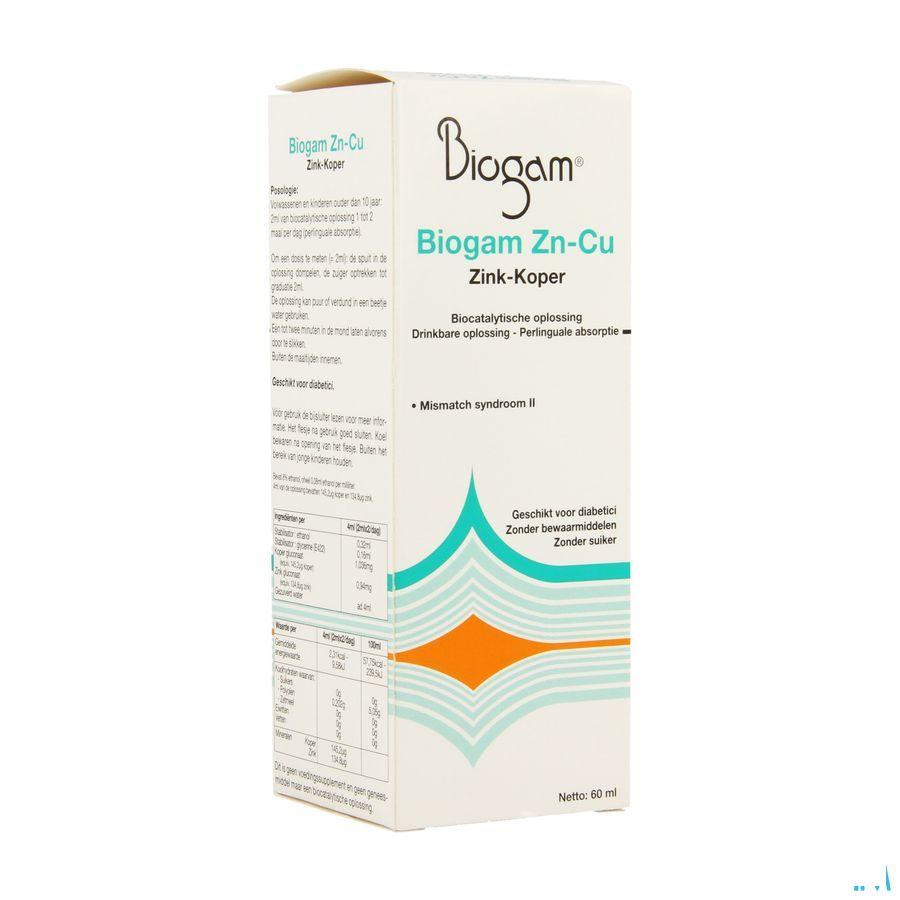 Biogam Zn-cu Flacon 60 ml  -  Sterop