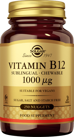 Solgar Vitamin B-12 Kauwtablet 250X1000Mcg  -  Solgar Vitamins