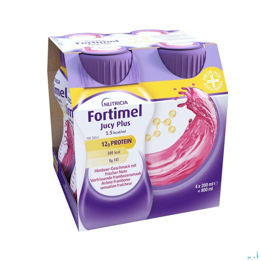 Fortimel Jucy Plus Framboos Verfr. 4 x 200 ml 185087