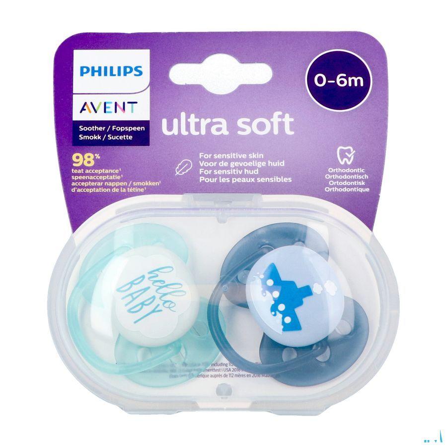 Philips Avent Fopspeen 0M+ Soft Boy  -  Bomedys