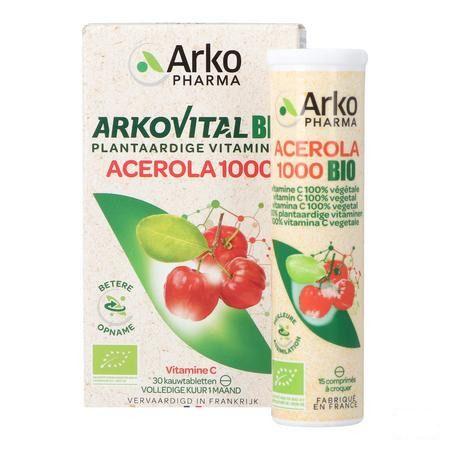 Arkovital Acerola 1000 Bio Kauwtabl 30