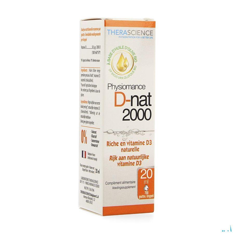 D-Nat 2000 Flacon Druppels 20 Ml Physiomance PHY341  -  Therascience