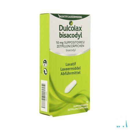 Dulcolax Bisadocyl Suppo 10 X 10 mg