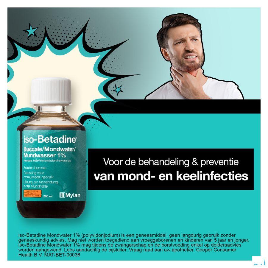Iso Betadine 1% Solution Bucc 200 ml Ready To Use