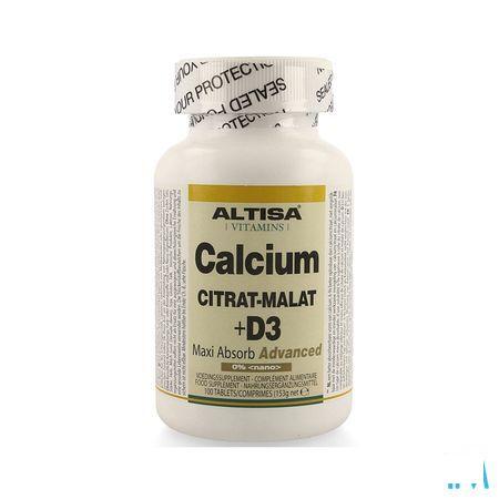 Altisa Calcium Citrate-malate + D3 Comprimes 100  -  Dieximport