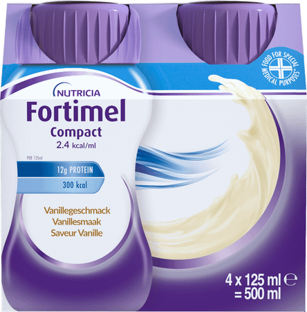 Fortimel Compact 2.4Kcal Vanille 4X125 ml  -  Nutricia
