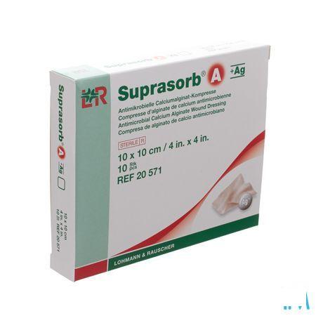 Suprasorb A+Ag Cp Alg. Calc 10X10Cm 10 20571  -  Lohmann & Rauscher