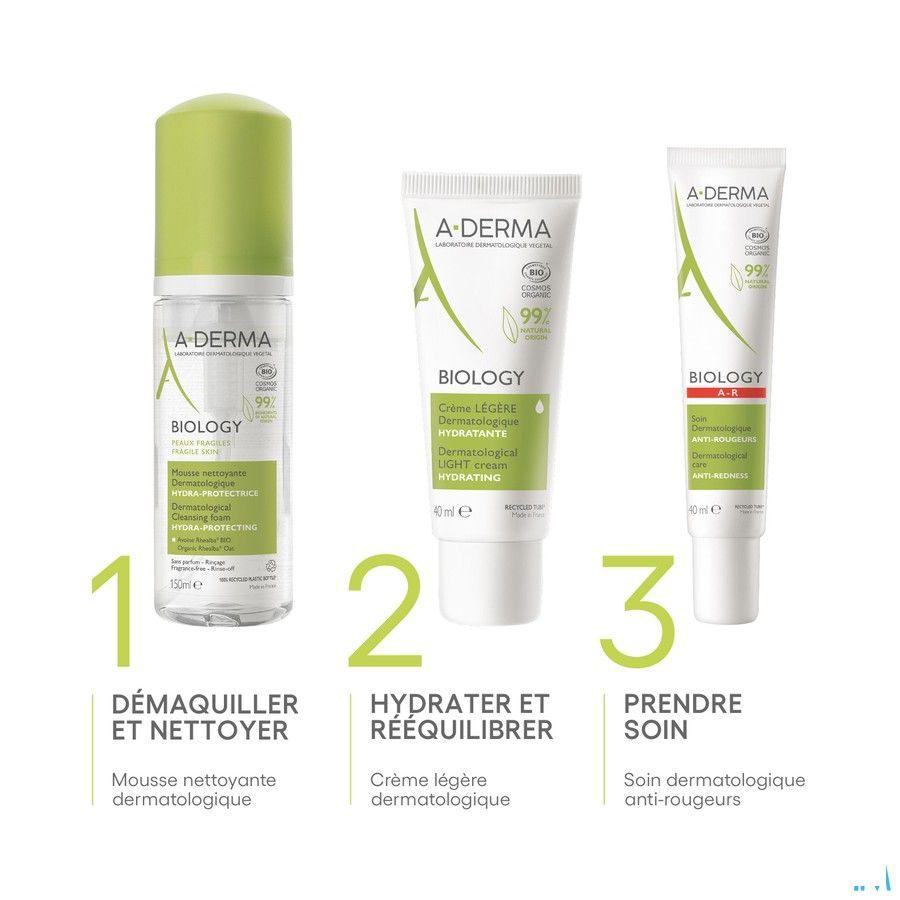 Aderma Biology Mousse Nettoyante Hydra Prot. 150 ml