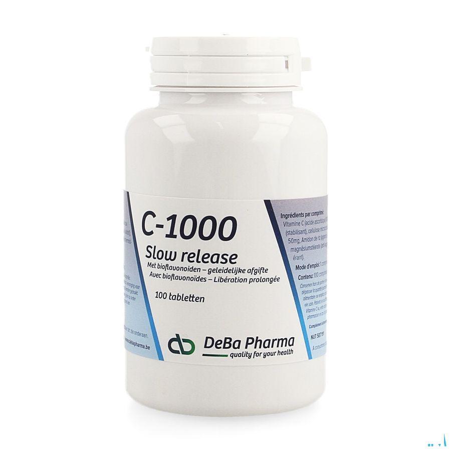 C-1000 Slow Release Plus Bioflavon. Tabletten 100  -  Deba Pharma