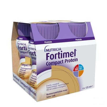 Fortimel Compact Protein Mokka 4x125 ml  -  Nutricia