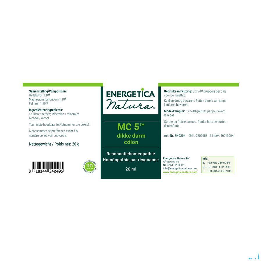 Meridiaancomplex Druppels 5  Energetica 20 ml - Energetica Natura