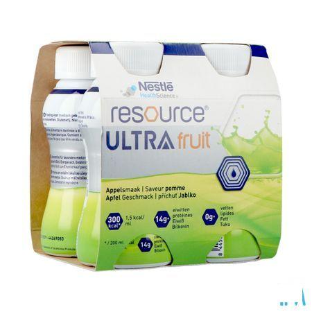 Resource Ultra Fruit Appelsmaak 4X200 ml